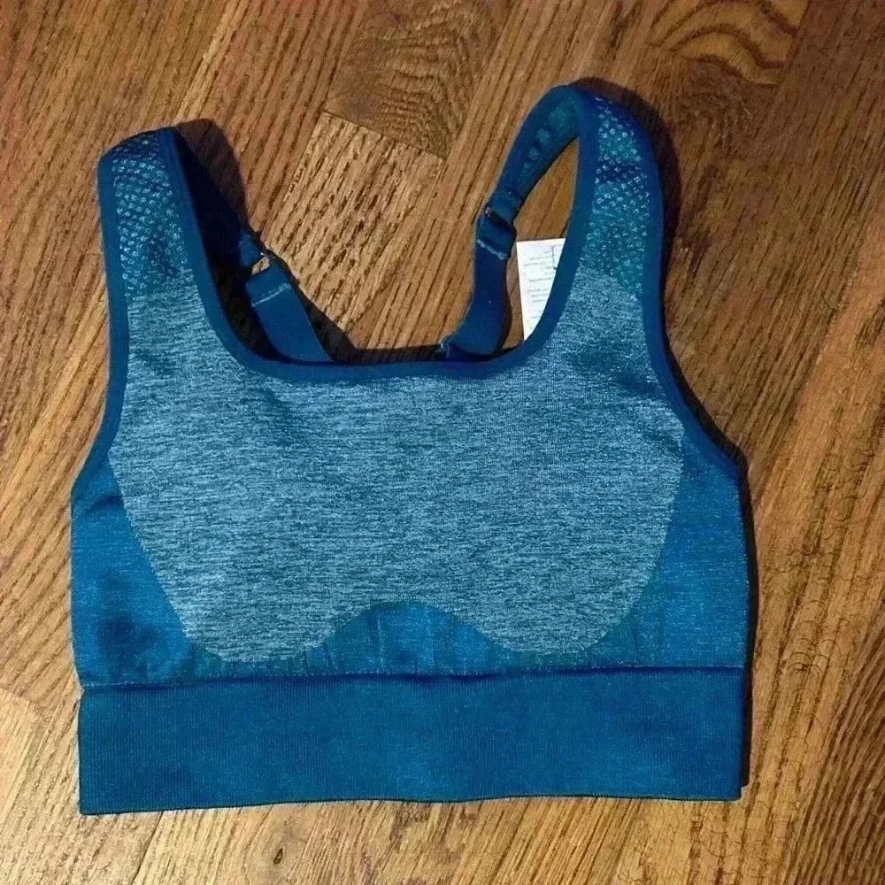 Teal Fabletics Sports Bra, XS